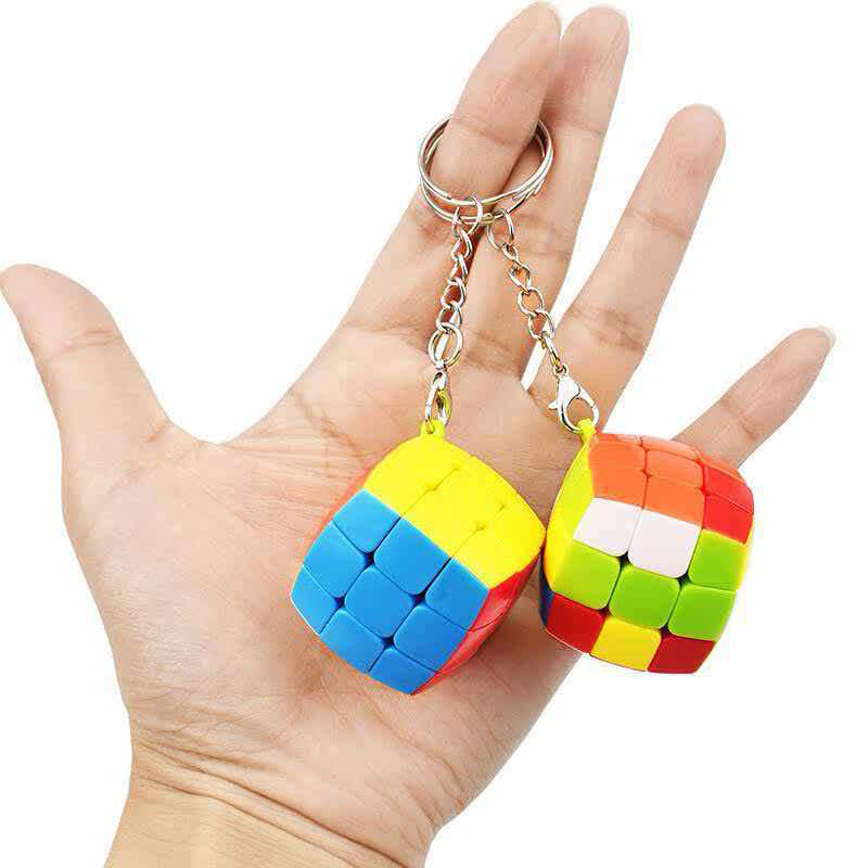 Kids Education Related - 2PCS 미니 3x3 스피드 큐브 키체인