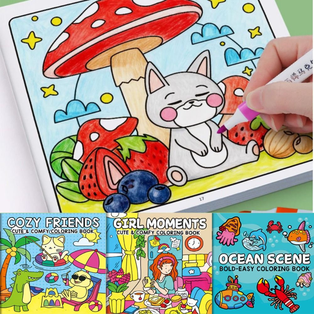 Kids Education Drawing - 창의적인 DIY 색칠책 교육용 감각 장난감