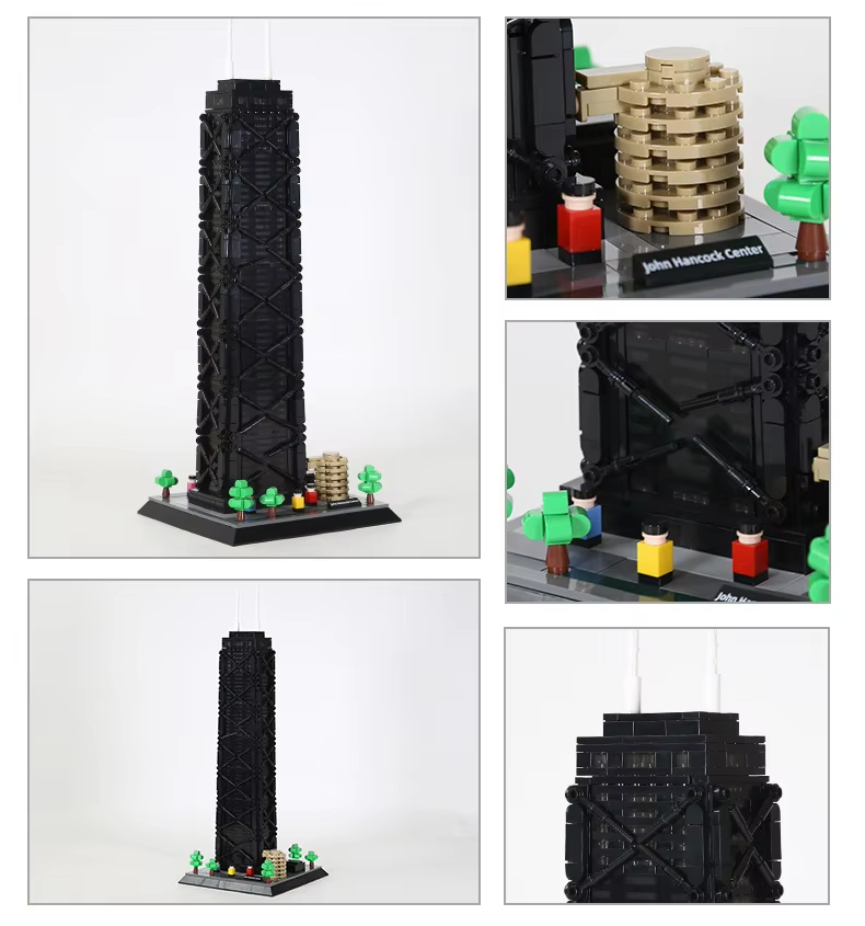 1284pcs 존 핸콕 센터 빌딩 블록 MOC NO.5 - Kids Education Center 리뷰 및 가격