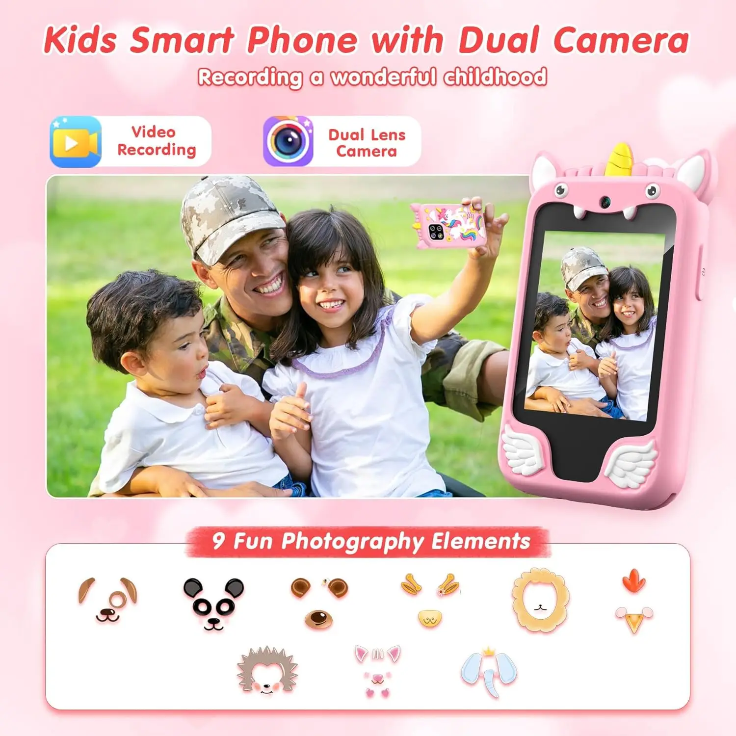 어린이 스마트폰 카메라 장난감 터치스크린 유니콘 아기  - Kids Education Mobile 리뷰 및 가격