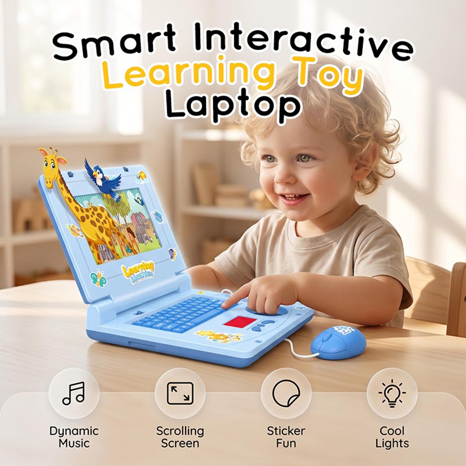 어린이 노트북 장난감, 음악과 조명이 있는 인터랙티브  - Kids Educational Computer 리뷰 및 가격