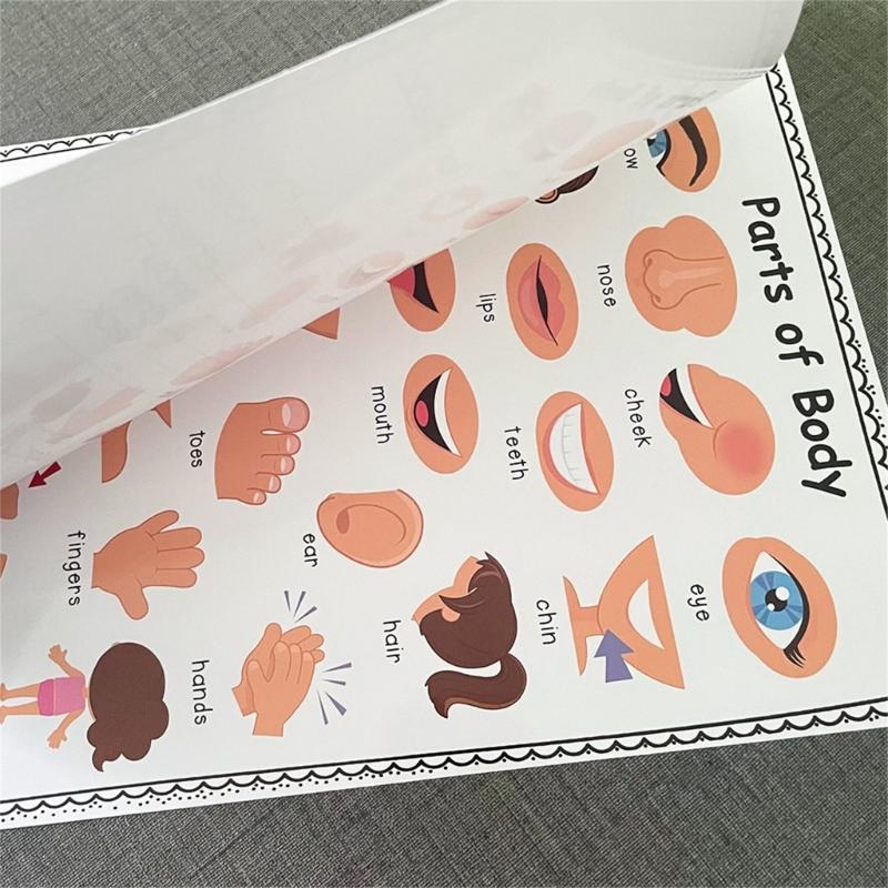 교실 홈 D2RC를 위한 재미있는 대화형 신체 부위 차 - Kids Educational Poster 리뷰 및 가격