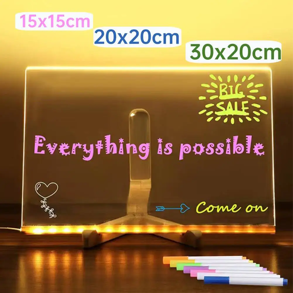 재사용 가능한 DIY 어린이 그림판 LED 아크릴 발광 - Kids Education Drawing 리뷰 및 가격